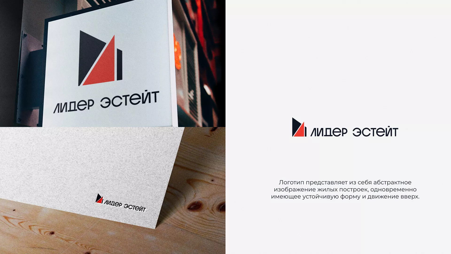 Сделали логотип для агентства недвижимости «Лидер Эстейт» в Кубинке