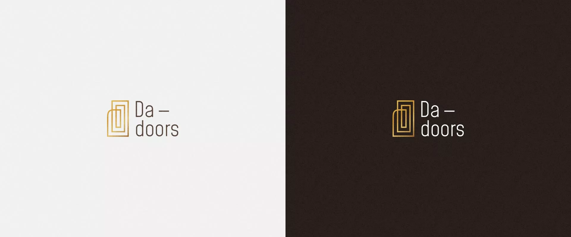 Разработка логотипа для компании «DA-DOORS» в Кубинке